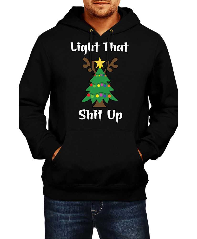 Мъжки Коледен Суитчър Light That Shit Up