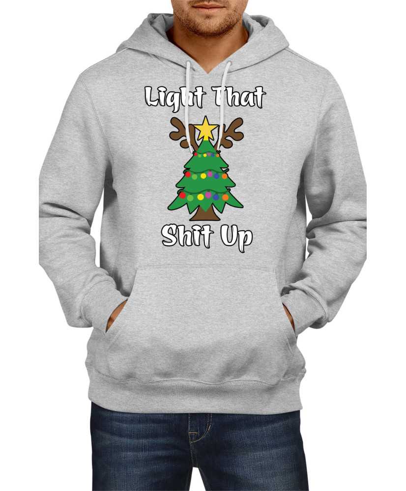 Мъжки Коледен Суитчър Light That Shit Up