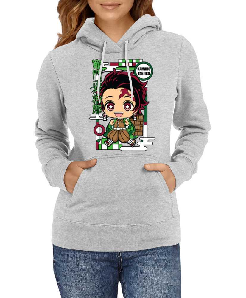 Дамски Суитчър Demon Slayer Kimetsu No Yaiba Chibi Tanjiro Kamado