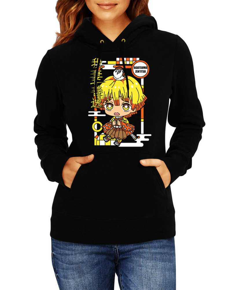 Дамски Суитчър Demon Slayer Kimetsu No Yaiba Chibi Zenitsu Agatsuma