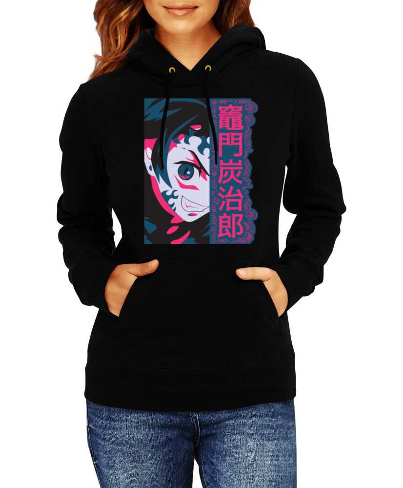 Дамски Суитчър Demon Slayer Kimetsu No Yaiba Tanjiro Demon Face