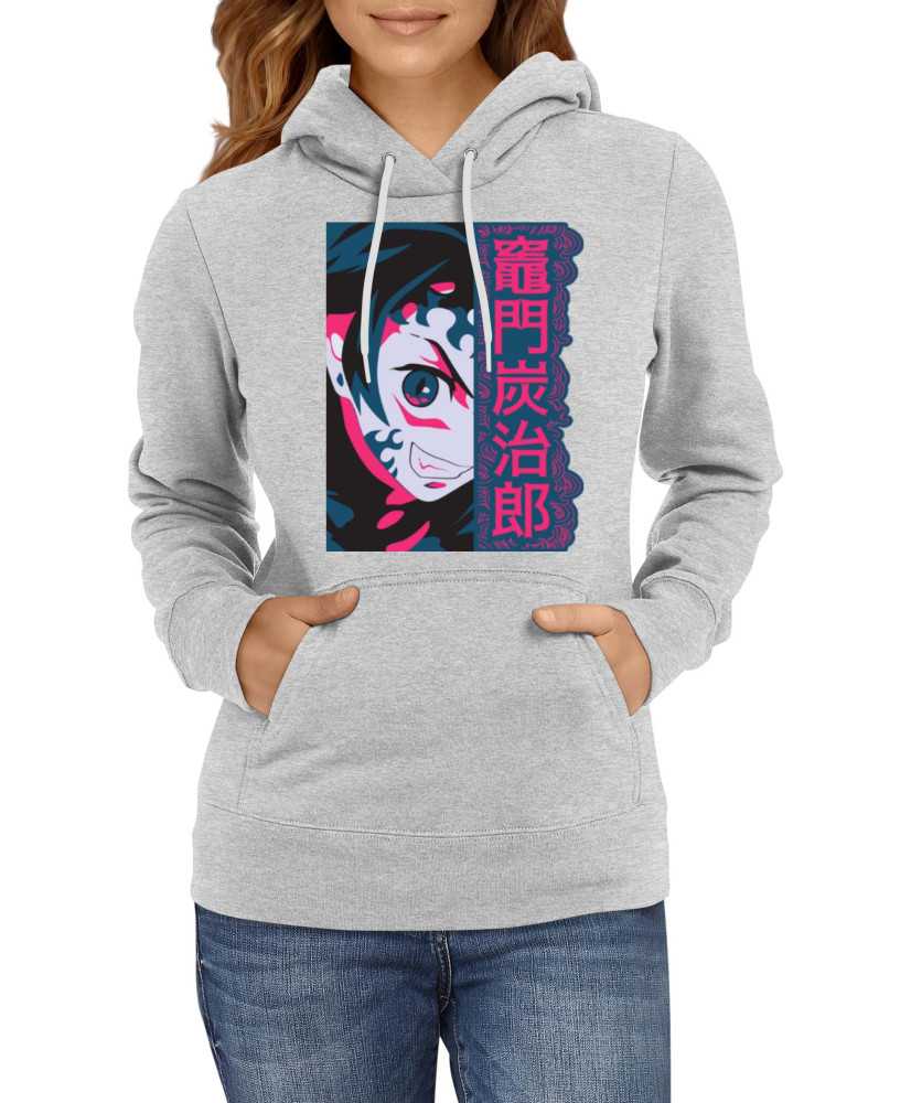 Дамски Суитчър Demon Slayer Kimetsu No Yaiba Tanjiro Demon Face