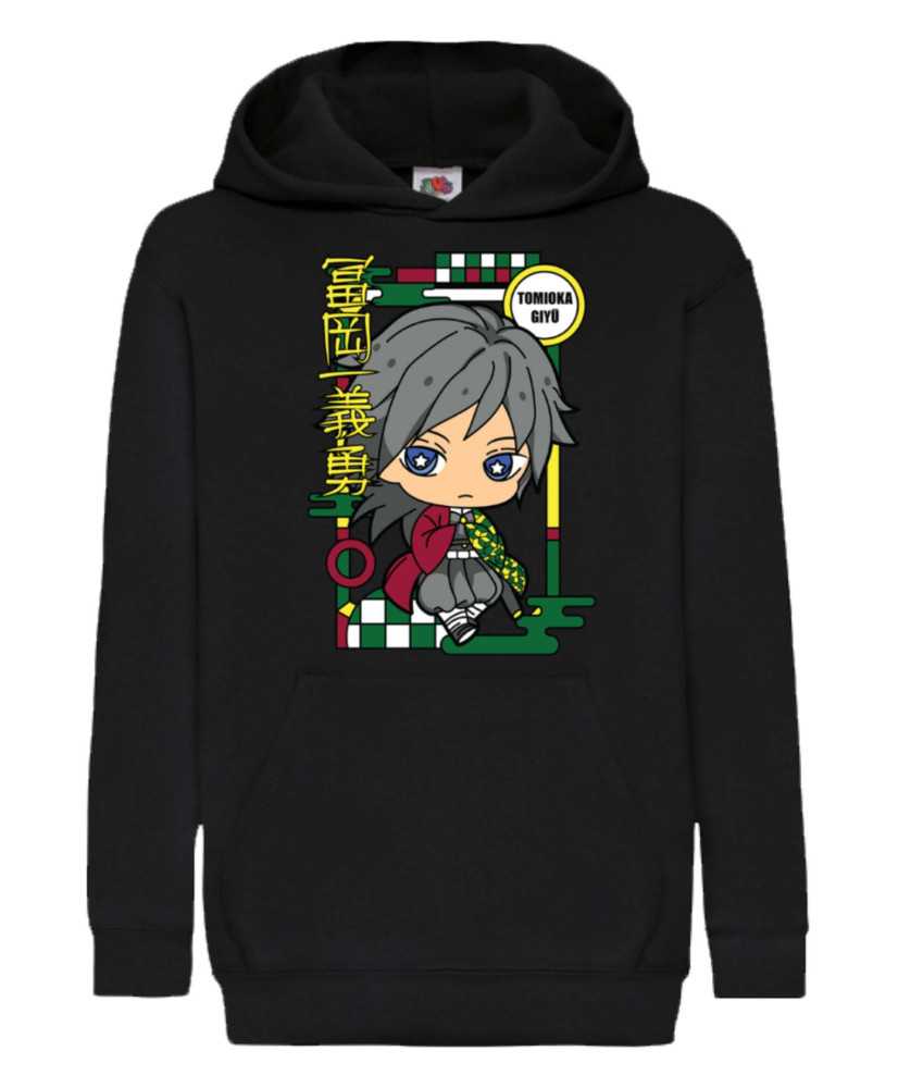 Детски Суитчър Demon Slayer Kimetsu No Yaiba Chibi Giyu Tomioka Детски Суитчър Demon Slayer Kimetsu No Yaiba Chibi Giyu Tomioka