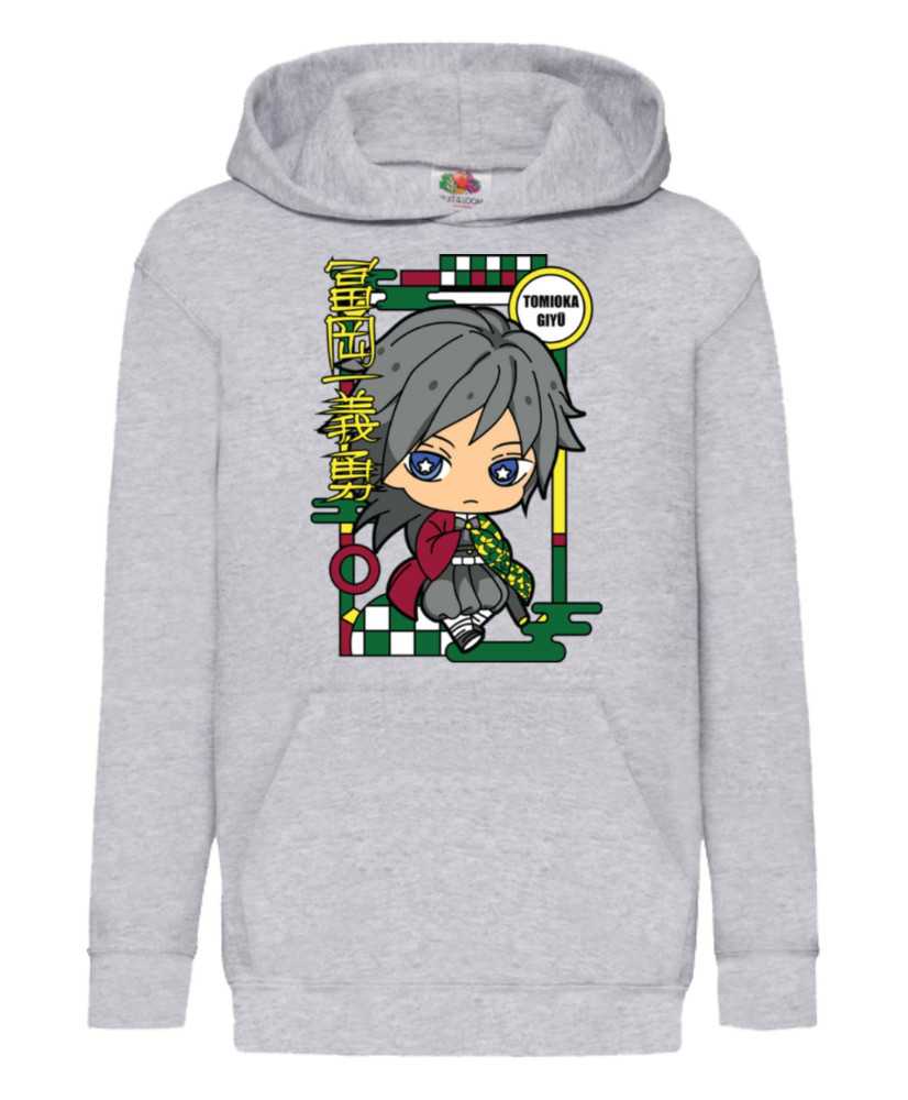 Детски Суитчър Demon Slayer Kimetsu No Yaiba Chibi Giyu Tomioka Детски Суитчър Demon Slayer Kimetsu No Yaiba Chibi Giyu Tomioka