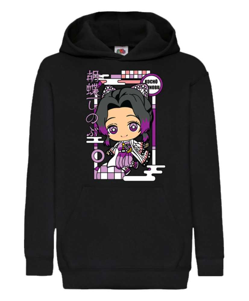 Детски Суитчър Demon Slayer Kimetsu No Yaiba Chibi Kocho Shinobu Детски Суитчър Demon Slayer Kimetsu No Yaiba Chibi Kocho Shinobu