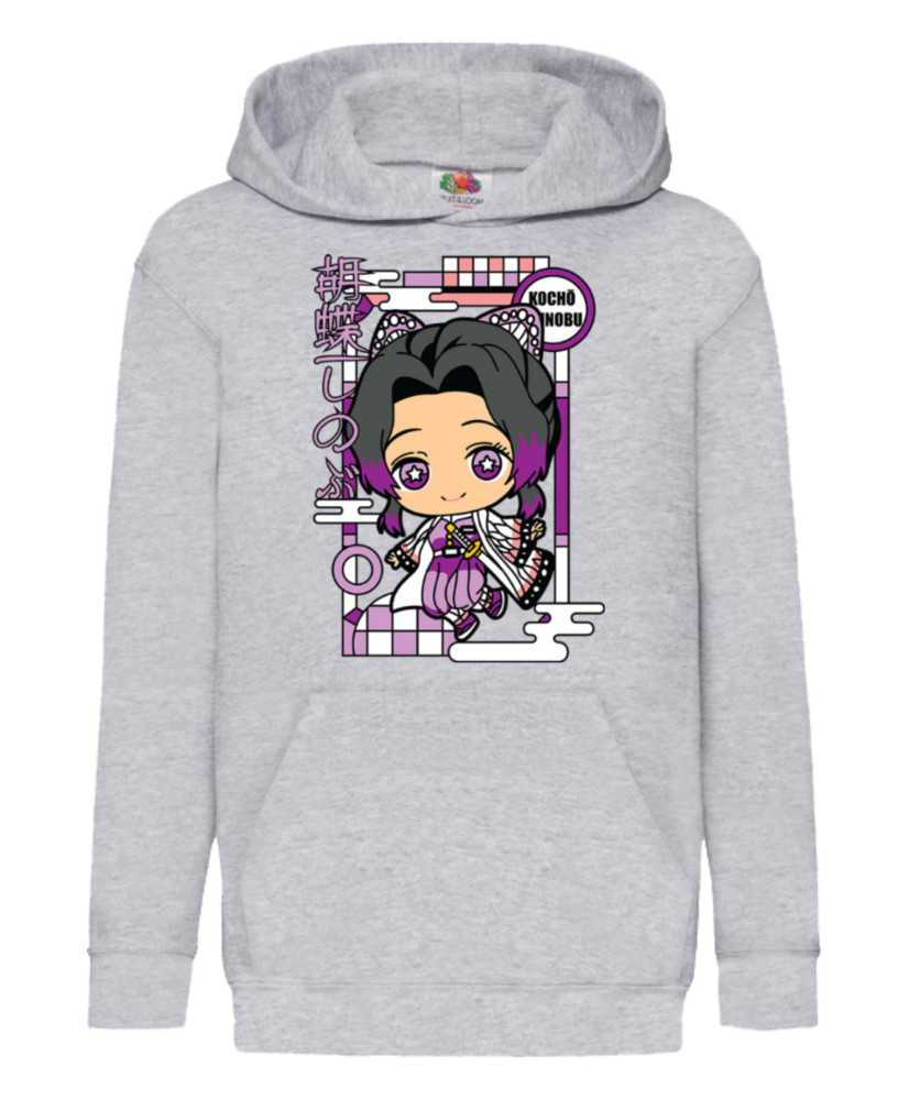 Детски Суитчър Demon Slayer Kimetsu No Yaiba Chibi Kocho Shinobu Детски Суитчър Demon Slayer Kimetsu No Yaiba Chibi Kocho Shinobu