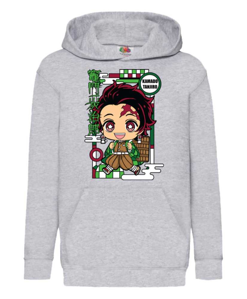 Детски Суитчър Demon Slayer Kimetsu No Yaiba Chibi Tanjiro Kamado Детски Суитчър Demon Slayer Kimetsu No Yaiba Chibi Tanjiro Kamado