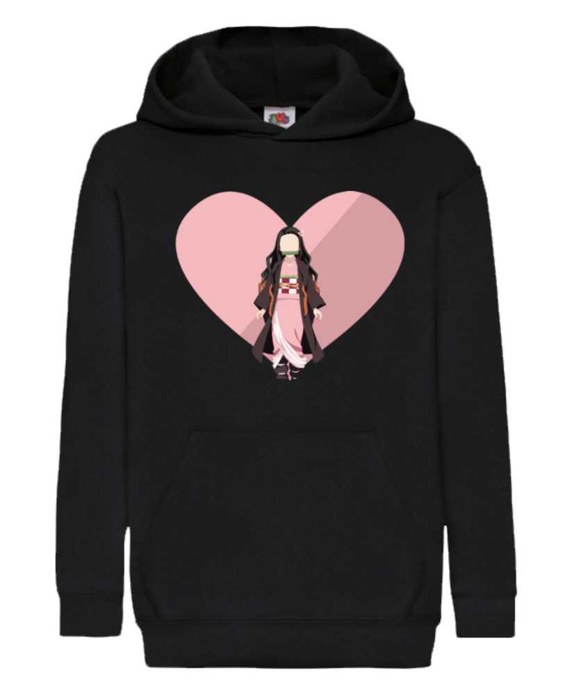 Детски Суитчър Demon Slayer Kimetsu No Yaiba Nezuko Heart Детски Суитчър Demon Slayer Kimetsu No Yaiba Nezuko Heart