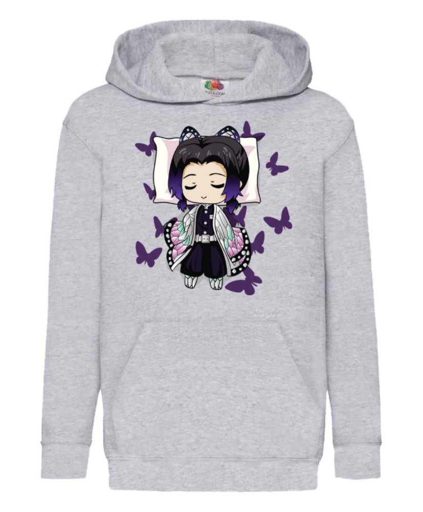Детски Суитчър Demon Slayer Kimetsu No Yaiba Shinobu Kocho Sleep Детски Суитчър Demon Slayer Kimetsu No Yaiba Shinobu Kocho Sleep