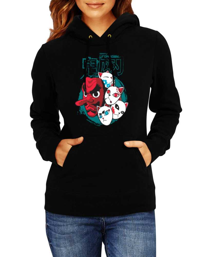 Дамски Сутичър Demon Slayer Japanese Mask