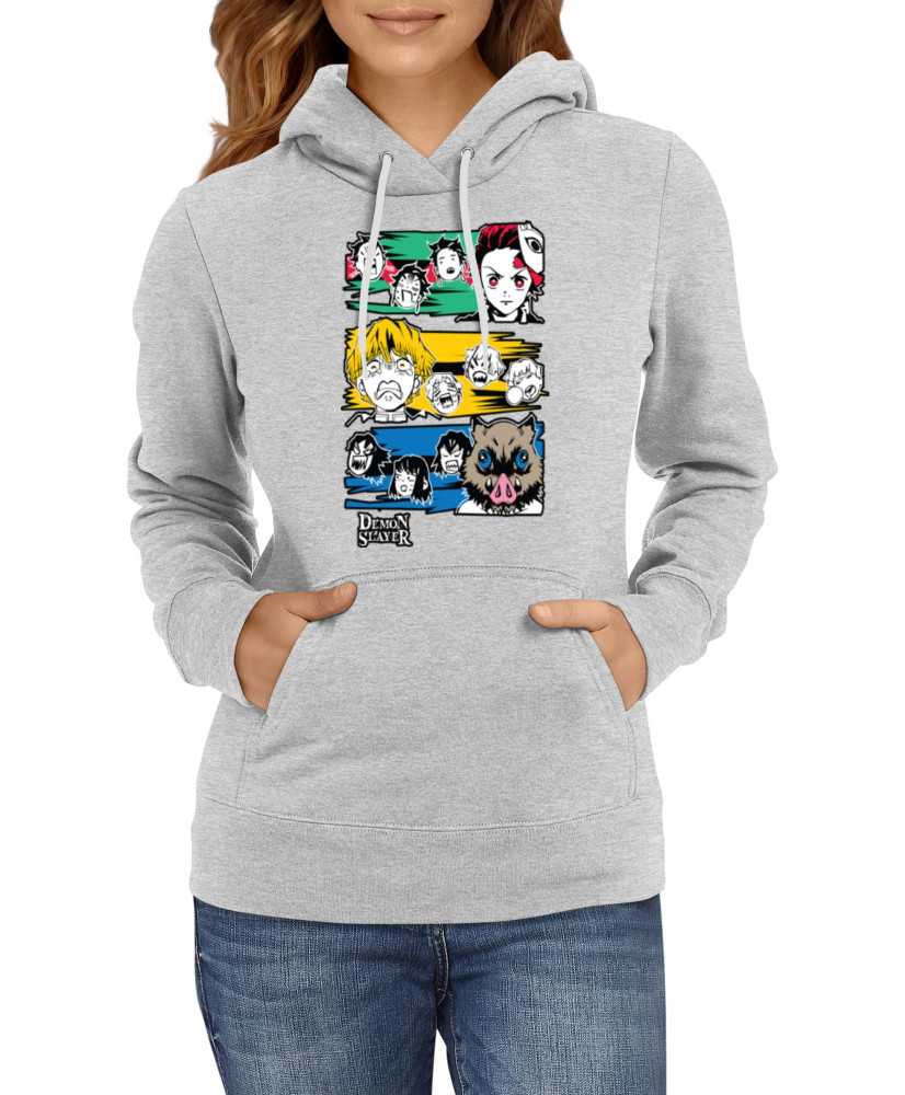 Дамски Сутичър Demon Slayer Trio Manga Style