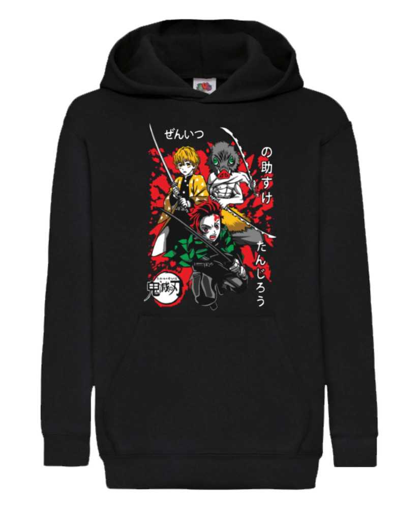 Детски Суитчър Demon Slayer Tanjiro Zenitsu Inosuke 02 Детски Суитчър Demon Slayer Tanjiro Zenitsu Inosuke 02