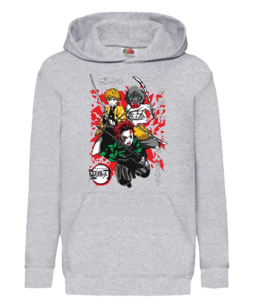 Детски Суитчър Demon Slayer Tanjiro Zenitsu Inosuke 02 Детски Суитчър Demon Slayer Tanjiro Zenitsu Inosuke 02