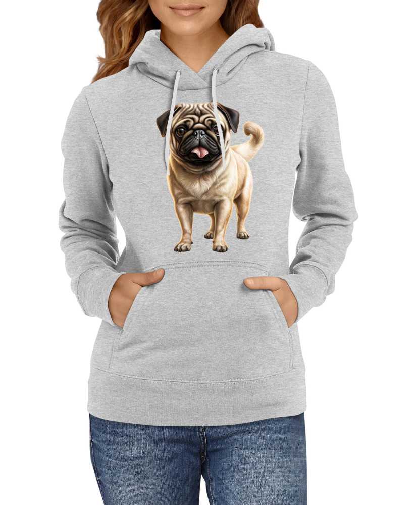 Дамски Сутичър Dogs Breeds Pug 03