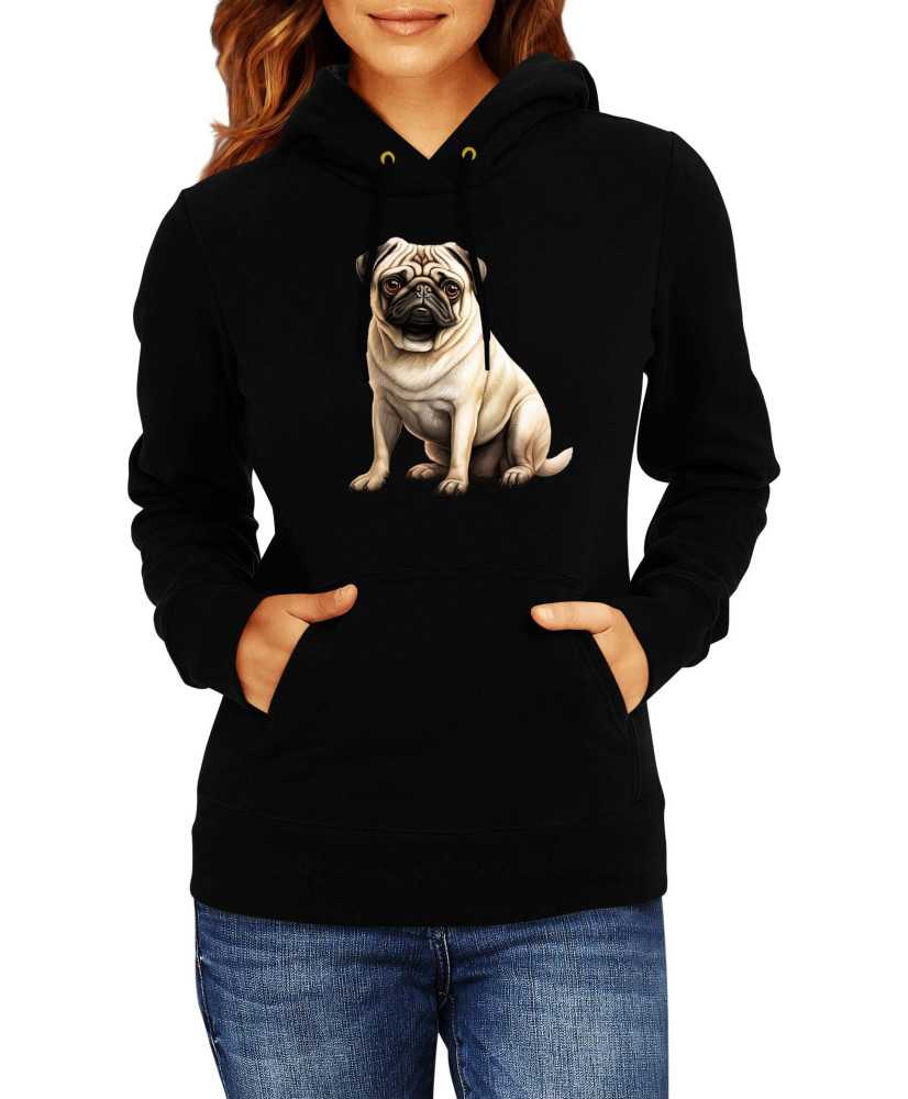Дамски Сутичър Dogs Breeds Pug 04