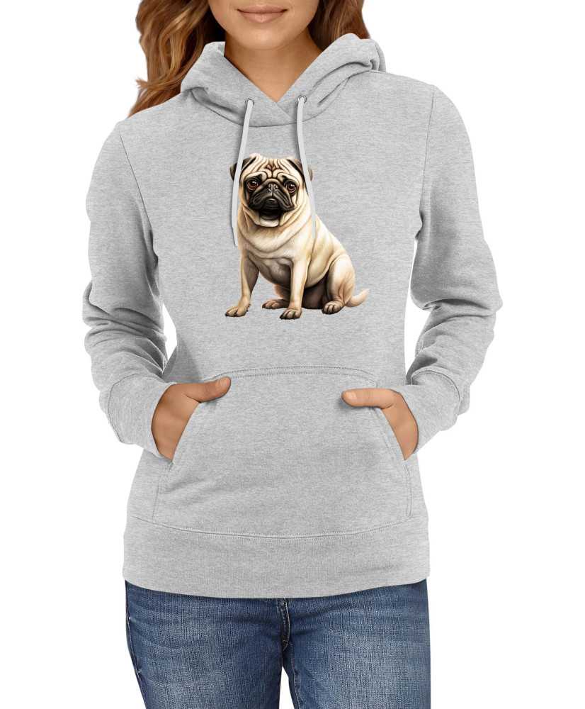 Дамски Сутичър Dogs Breeds Pug 04