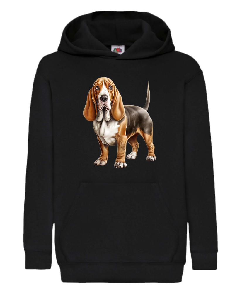 Детски Суитчър Dogs Breeds Basset Hound 01