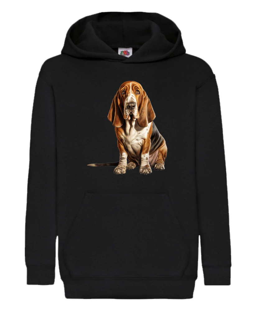 Детски Суитчър Dogs Breeds Basset Hound 02