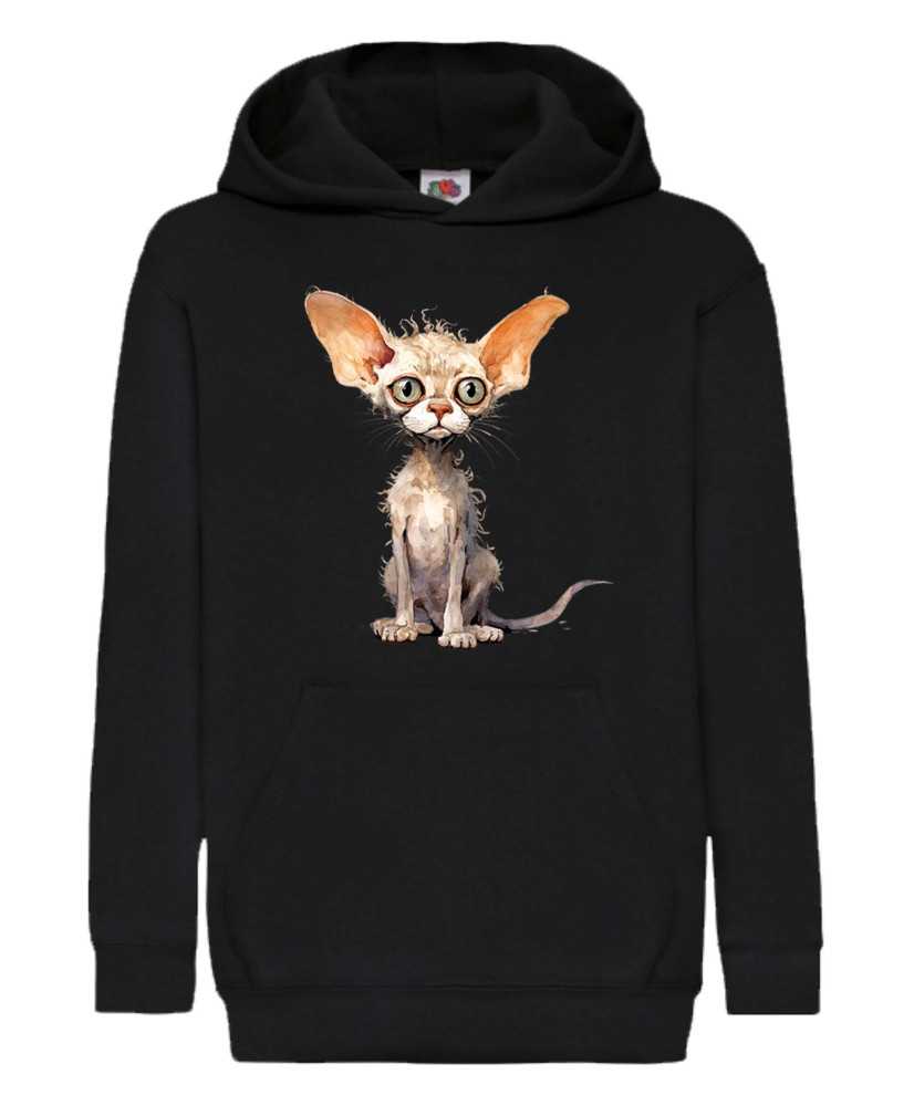Детски Суитчър Funny Cats Breeds Devon Rex