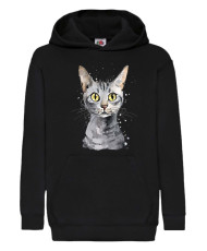 Детски Суитчър Funny Cats Breeds Egyptian Mau 2