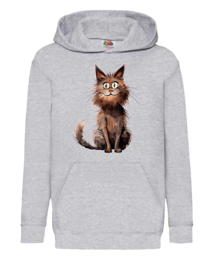 Детски Суитчър Funny Cats Breeds York Chocolate