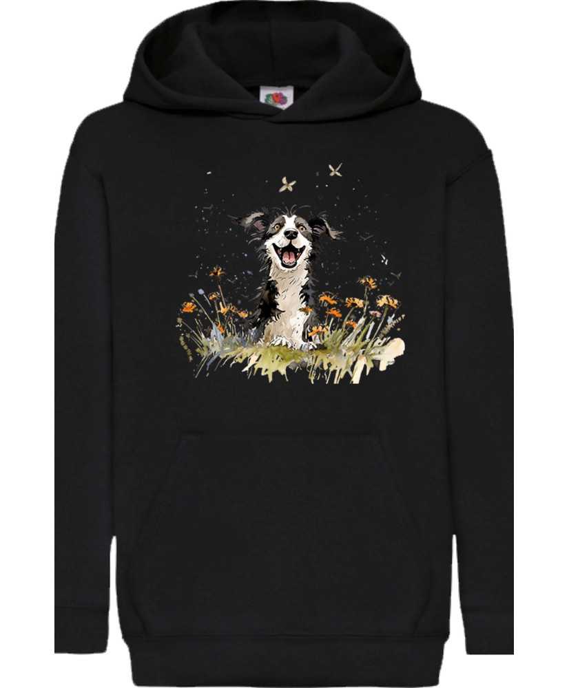 Детски Суитчър Funny Dogs Breeds Border Collie 01