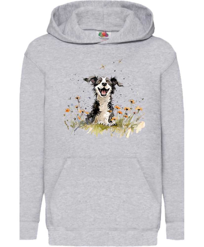 Детски Суитчър Funny Dogs Breeds Border Collie 01