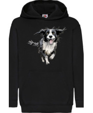 Детски Суитчър Funny Dogs Breeds Border Collie 02