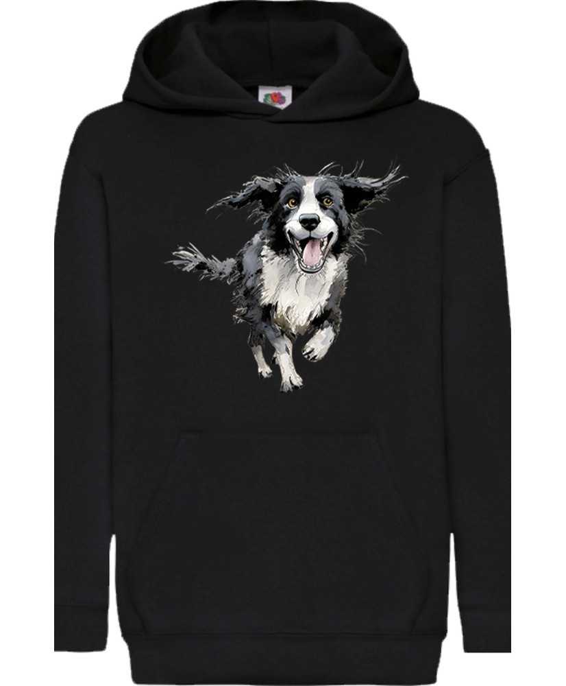 Детски Суитчър Funny Dogs Breeds Border Collie 02