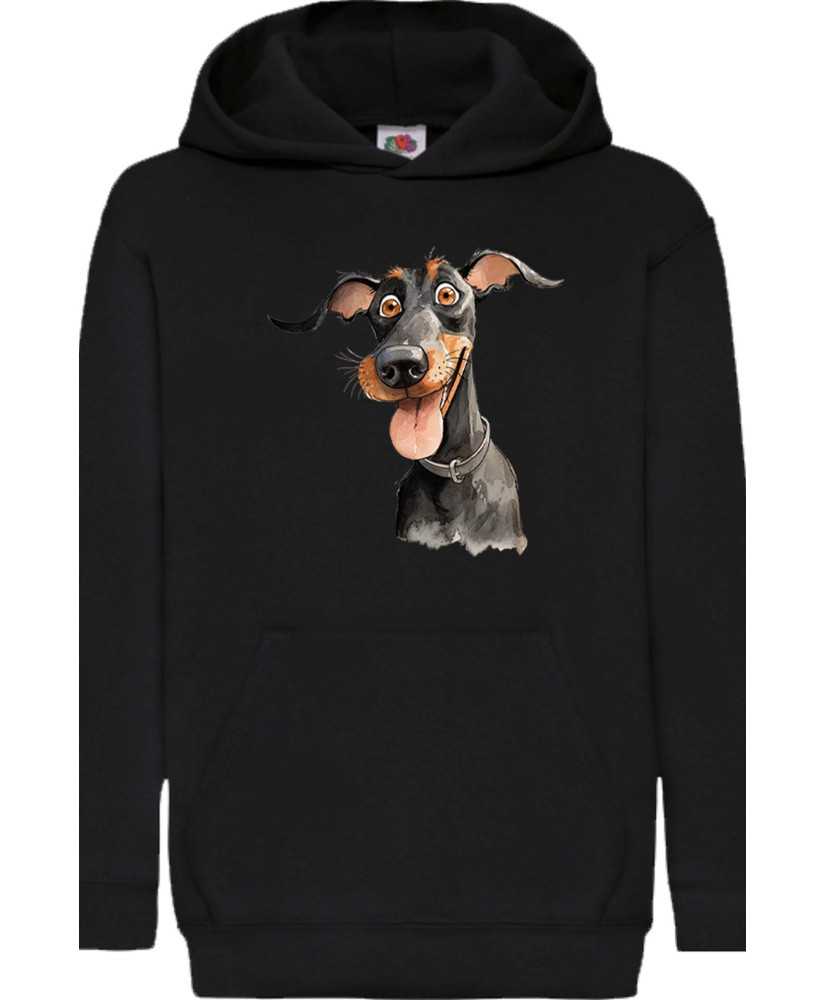 Детски Суитчър Funny Dogs Breeds Doberman