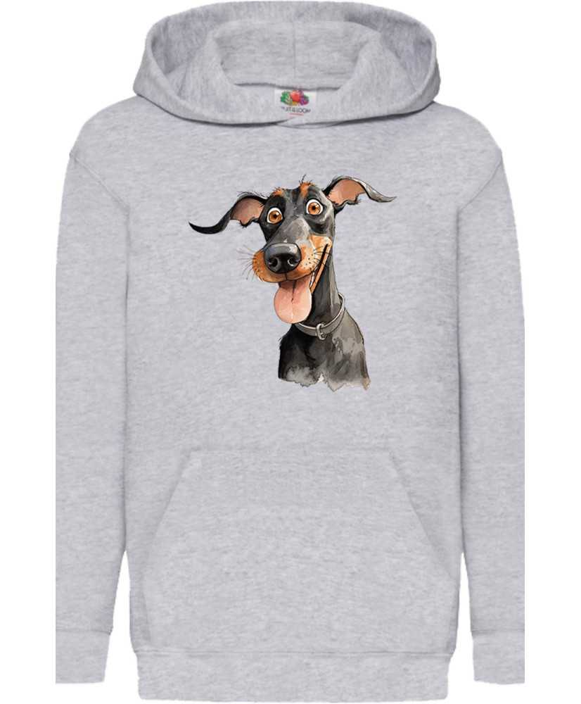 Детски Суитчър Funny Dogs Breeds Doberman