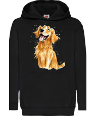 Детски Суитчър Funny Dogs Breeds Golden Retriever 01