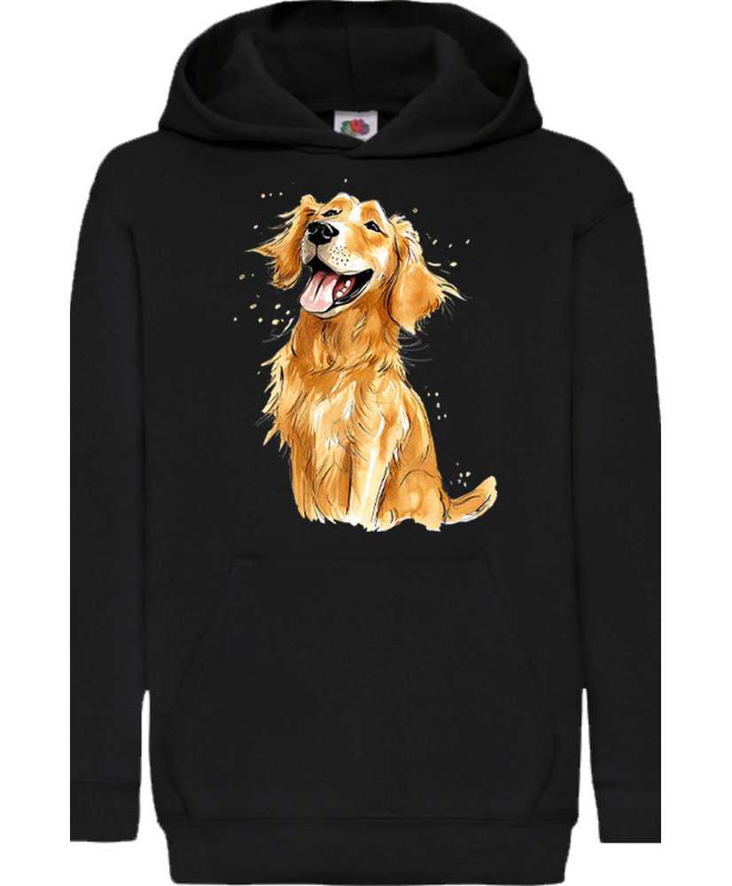 Детски Суитчър Funny Dogs Breeds Golden Retriever 01