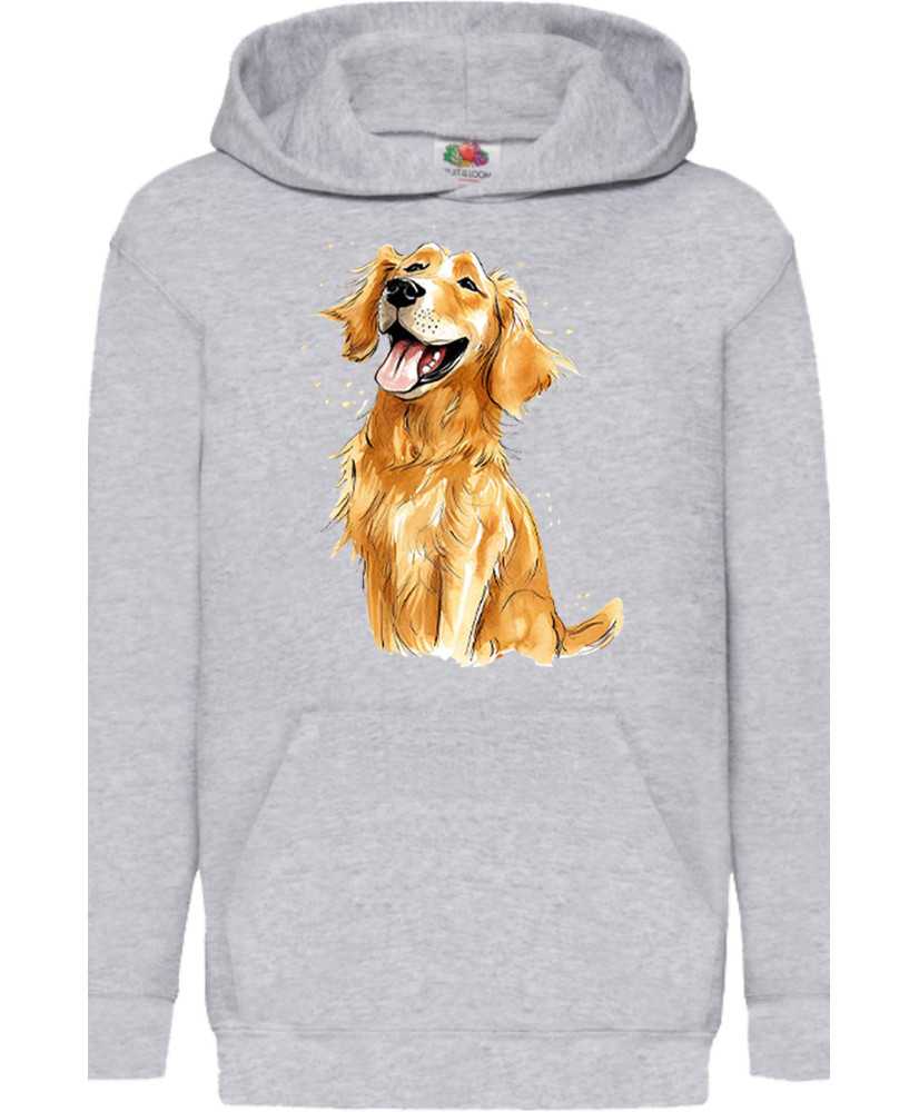 Детски Суитчър Funny Dogs Breeds Golden Retriever 01