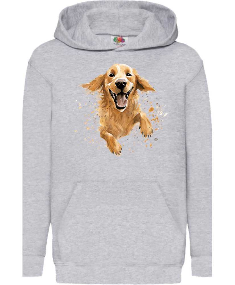 Детски Суитчър Funny Dogs Breeds Golden Retriever 02