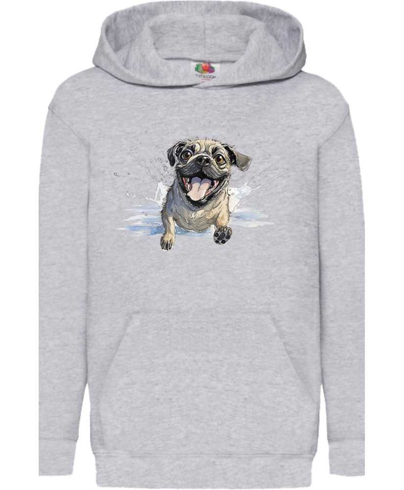 Детски Суитчър Funny Dogs Breeds Pug 01