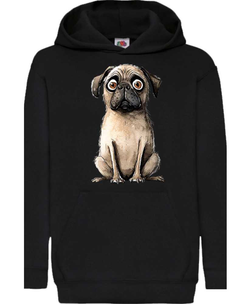 Детски Суитчър Funny Dogs Breeds Pug 02