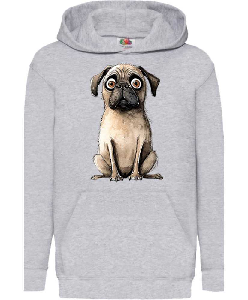 Детски Суитчър Funny Dogs Breeds Pug 02