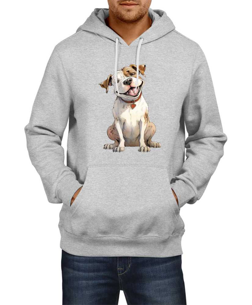 Мъжки Суитчър Funny Dogs Breeds American Bulldog