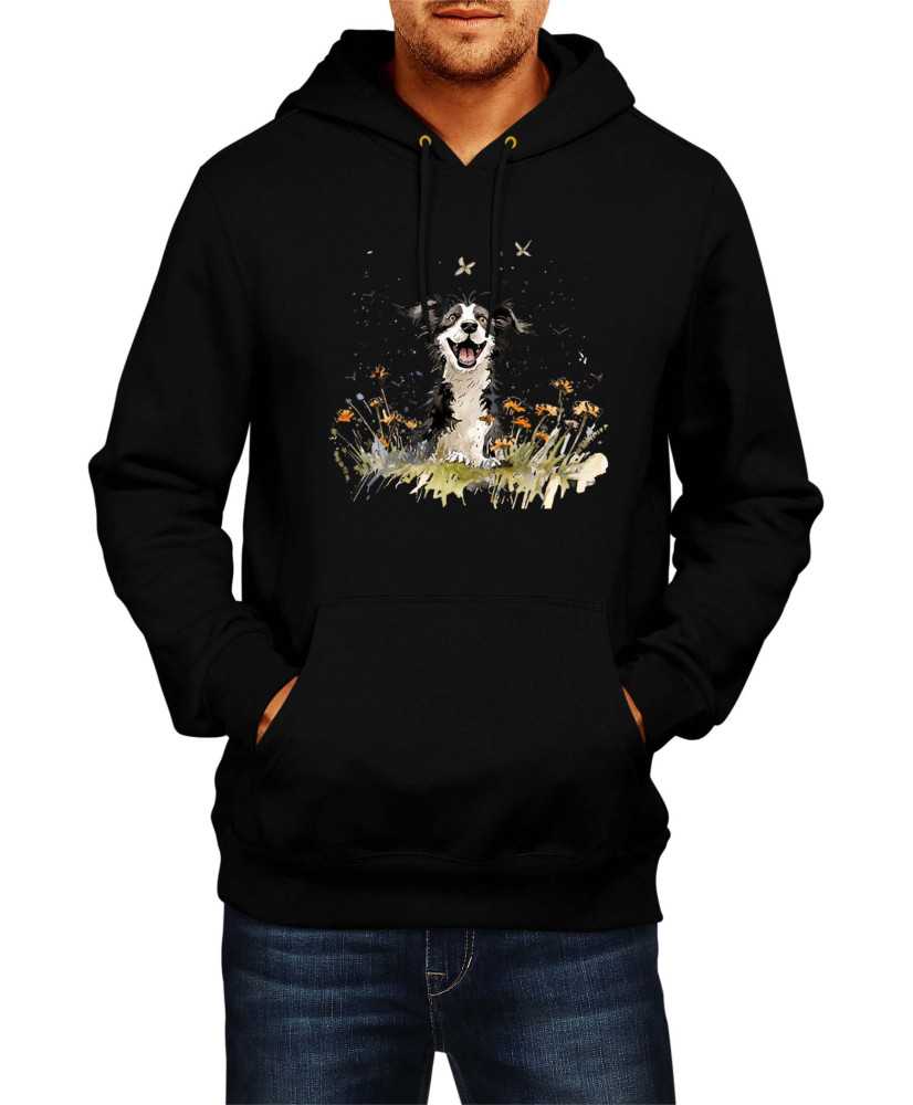 Мъжки Суитчър Funny Dogs Breeds Border Collie 01