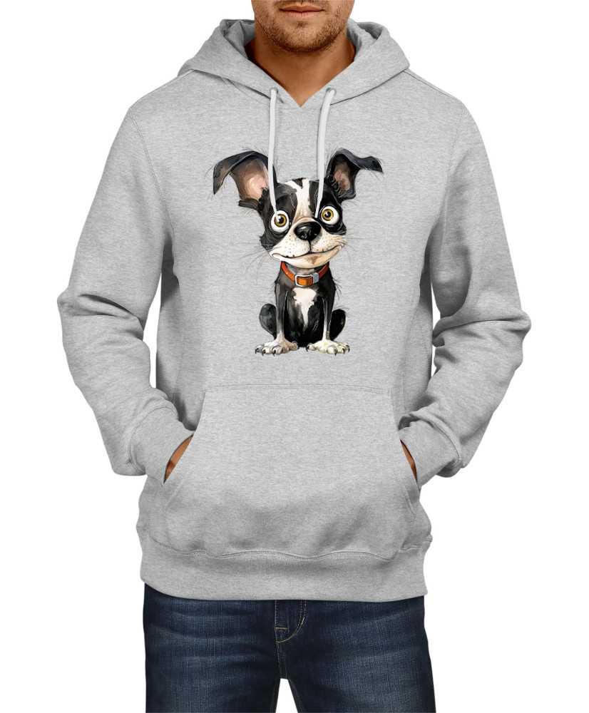 Мъжки Суитчър Funny Dogs Breeds Boston Terrier 01