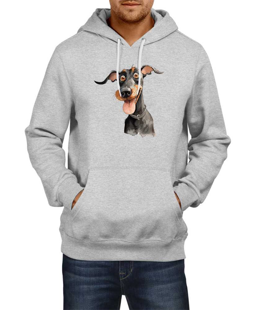 Мъжки Суитчър Funny Dogs Breeds Doberman