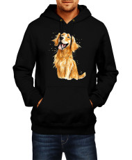 Мъжки Суитчър Funny Dogs Breeds Golden Retriever 01