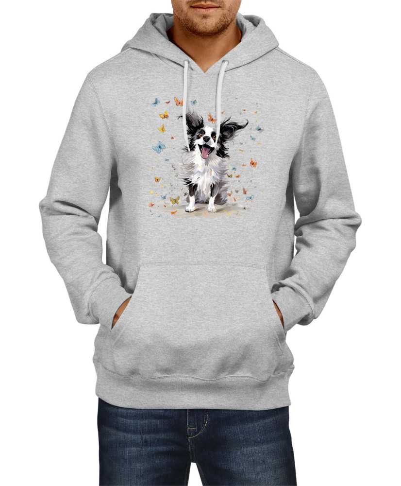 Мъжки Суитчър Funny Dogs Breeds Papillon