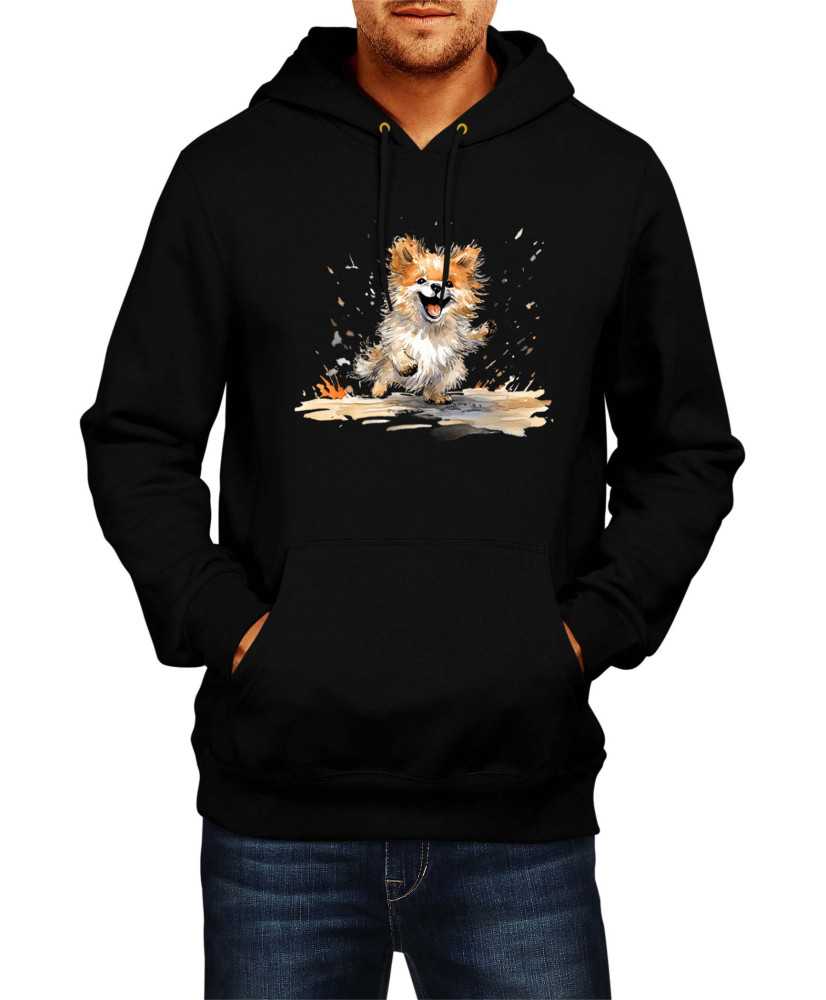 Мъжки Суитчър Funny Dogs Breeds Pomeranian