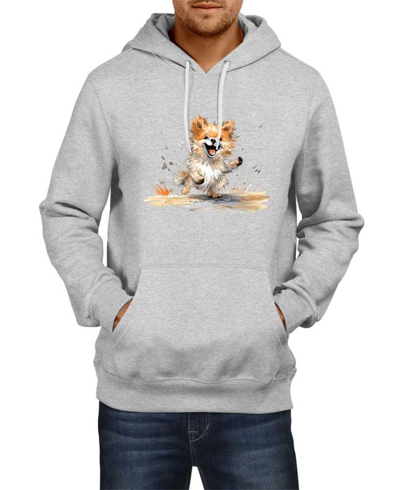 Мъжки Суитчър Funny Dogs Breeds Pomeranian