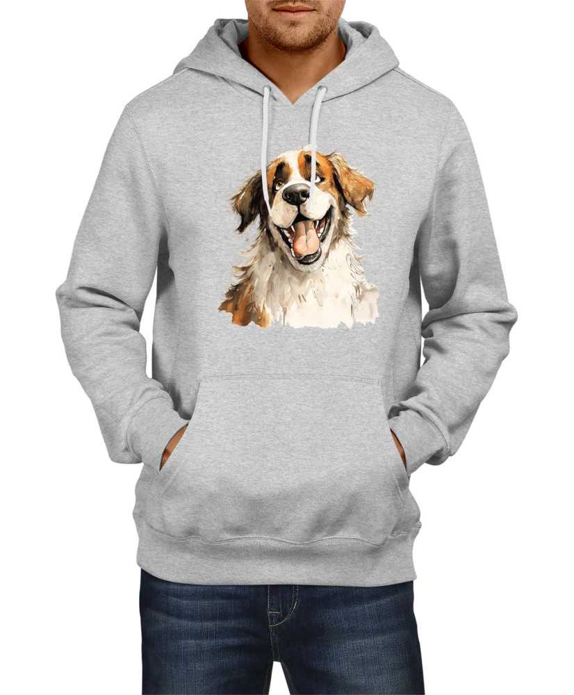 Мъжки Суитчър Funny Dogs Breeds Saint Bernard