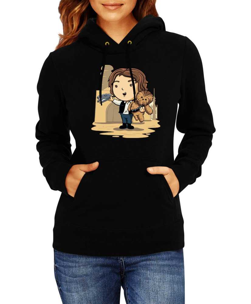 Дамски Сутичър Star Wars Cute Han Solo Chewbaka
