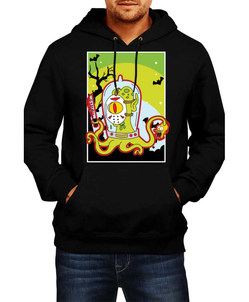 Мъжки Суитчър Halloween The Simpsons Alien Мъжки Суитчър Halloween The Simpsons Alien
