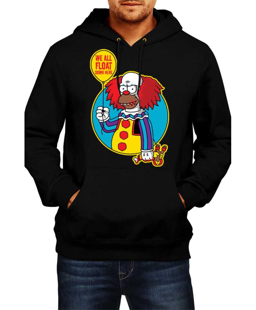 Мъжки Суитчър Halloween The Simpsons Krusty The Clown Pennywise 02 Мъжки Суитчър Halloween The Simpsons Krusty The Clown Pennywise 02